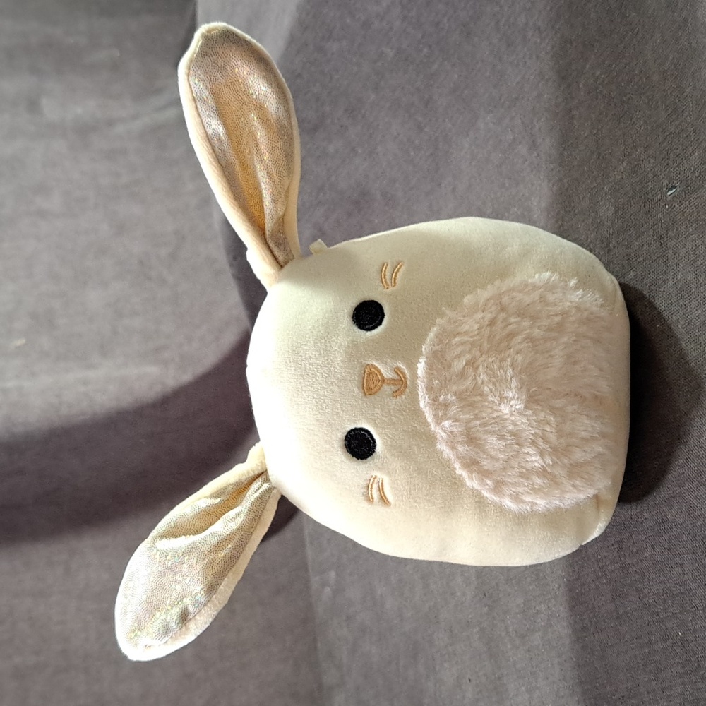 2/$5 Squishmallows Berko The Bunny Tan Yellow Gold Plush Stuffed Toy VG- 5"